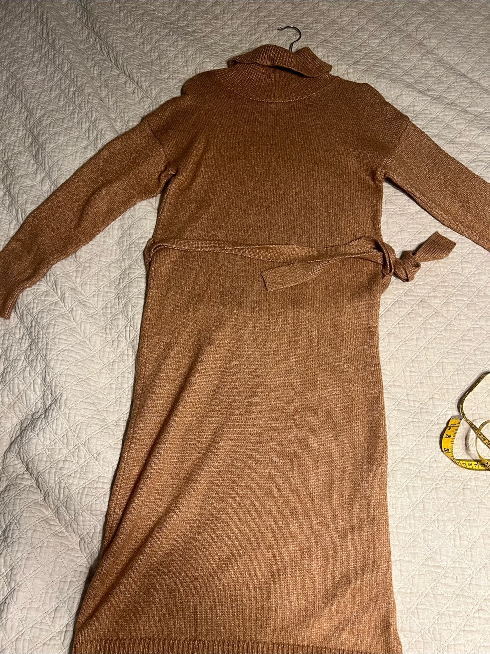 NWOT Light Brown/Dark Camel/Caramel Sweater Dress